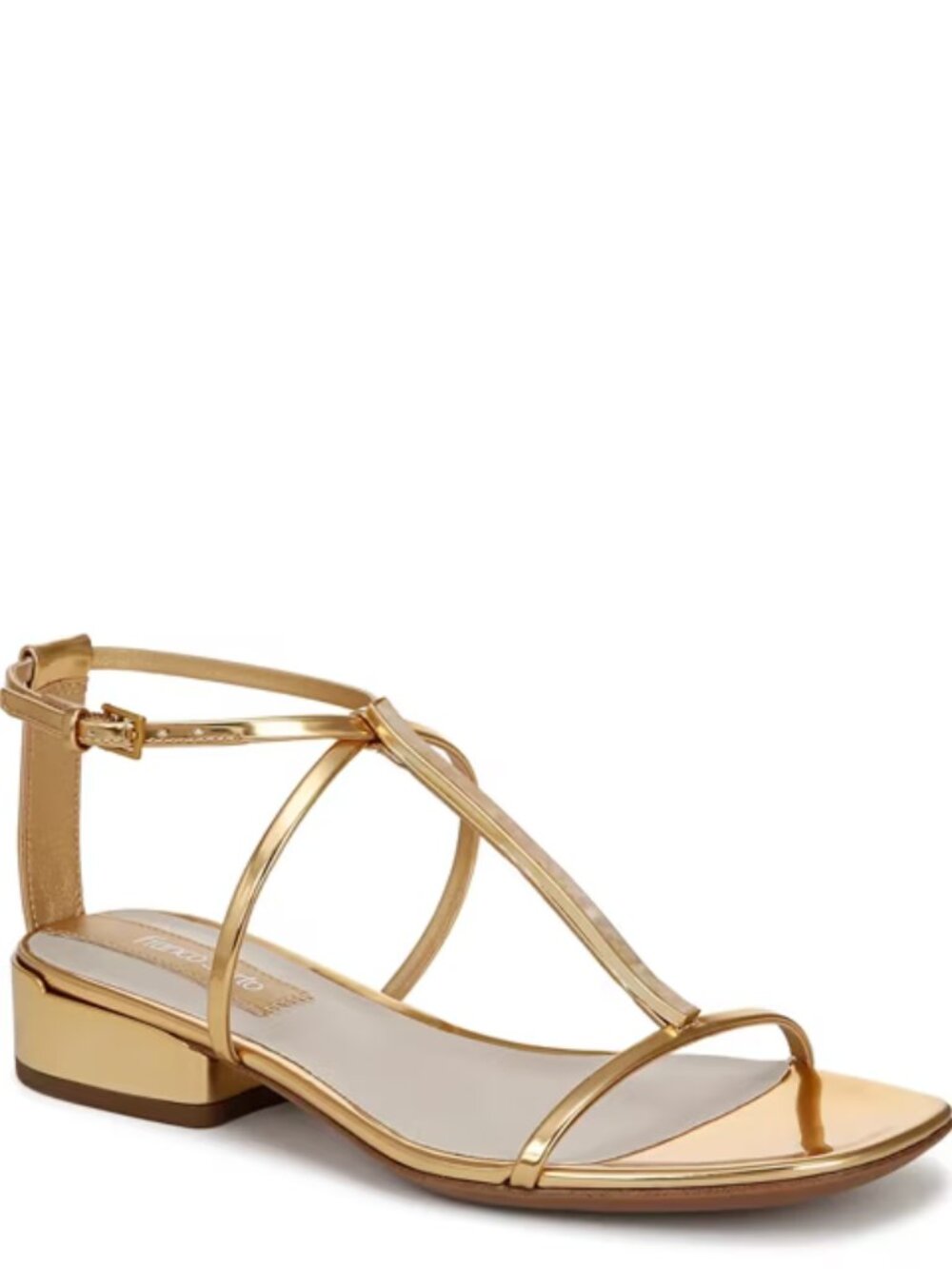 FRANCO SARTO Women's Misty Gold Sandals Size 5.5 NWT